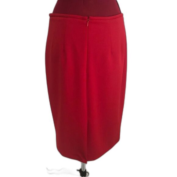 Calvin Klein Vibrant Red Pencil Skirt Women's Size 6 - Picture 9 of 9